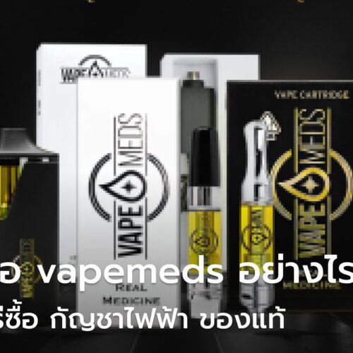 พอต Disposable Vapemeds ซื้อที่ไหน แนะวิธีซื้อ กัญชาไฟฟ้า ของแท้